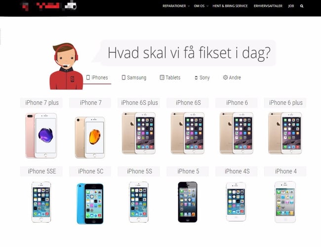 Velkørende smartphone butik - tæt ved Strøget KBH