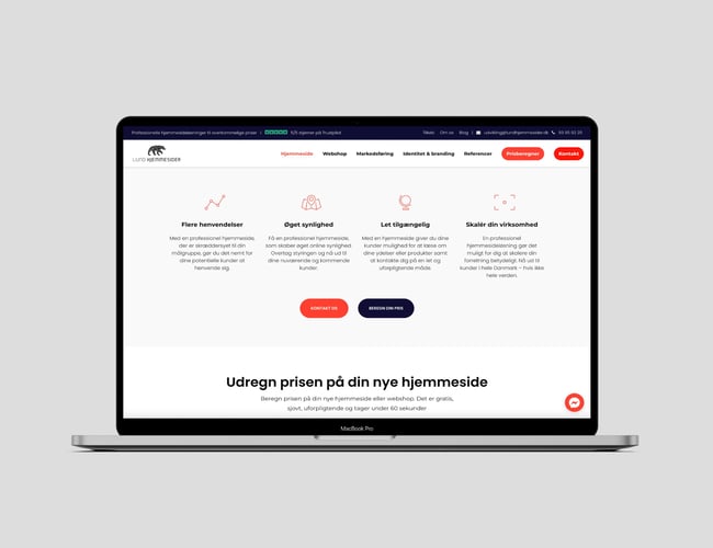 Webbureau med omsætning i 2022 på 750.000 - Gode SEO-placeringer - ApS selskab