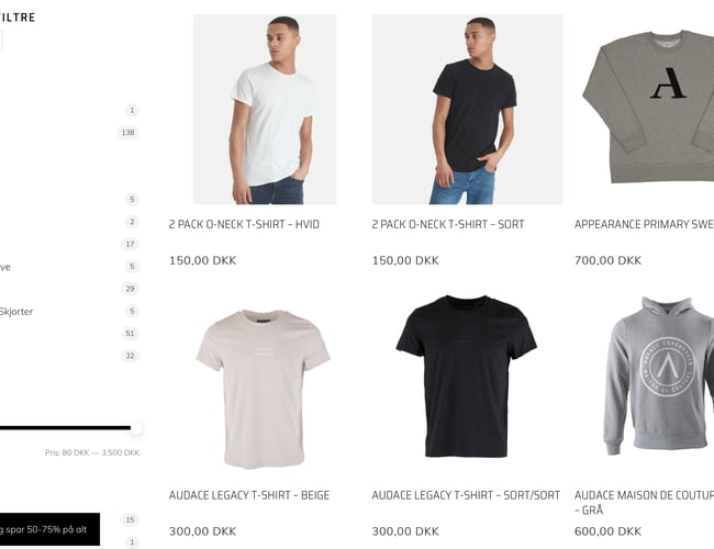 aismo.dk - Webshop og Medlemsklub med modetøj til herre og dame - Omsætning: 1.100.00 kr.