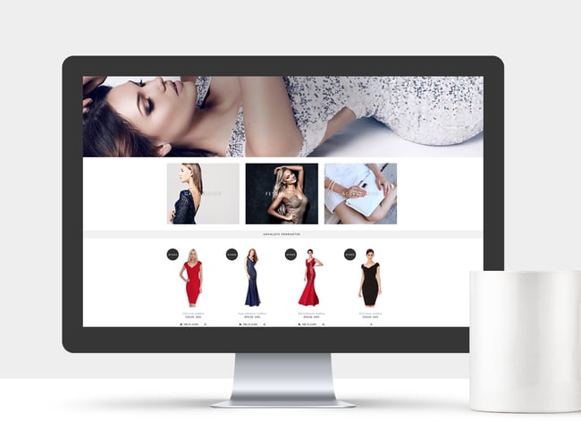 Webshop udviklet til salg af Gallakjoler sælges billigt