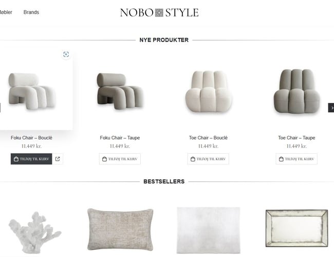 Hurtig selvkørende webshop med omsætning fra dag 1