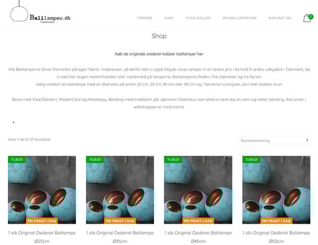 Profitabel Webshop Sælges