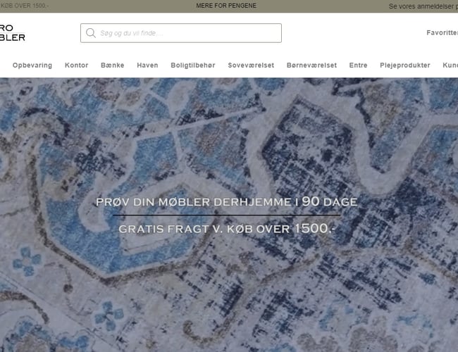 vækstklar møbel-webshop med +720.000 kr i omsætning på 1. år