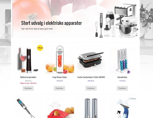 Webshop med dropshipping integration, god omsætning og godt domæne