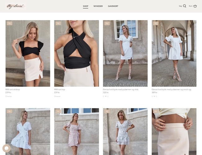 Webshop med tøj til unge kvinder sælges - 18.200 følgere på Instagram og ca. 8149 tusind følgere på facebook. 
