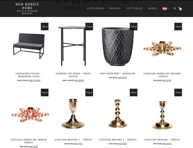 Fuldt etableret bolig og interiør webshop med fantastiske opstart. - Dækningsgrad på ca. 30%. 