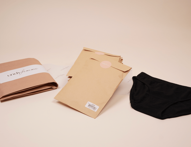 Varelager af bambusundertøj til kvinder