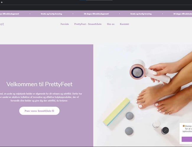 Køreklar webshop | Stort udviklingspotentiale | Indenfor kosmetik & personlig pleje