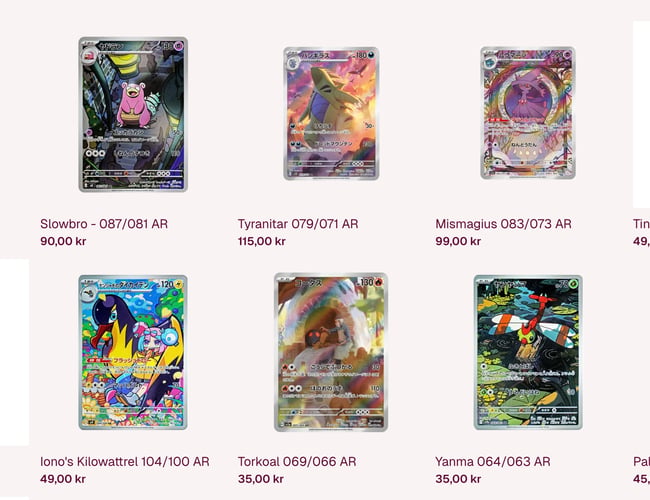 Pokémon & TCG Webshop