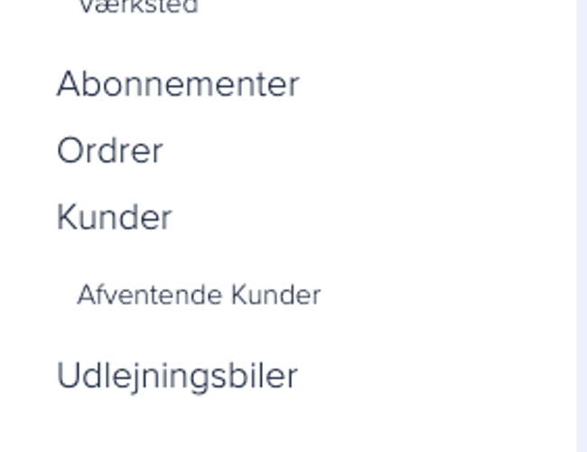 Booking system til leasing af biler til salg