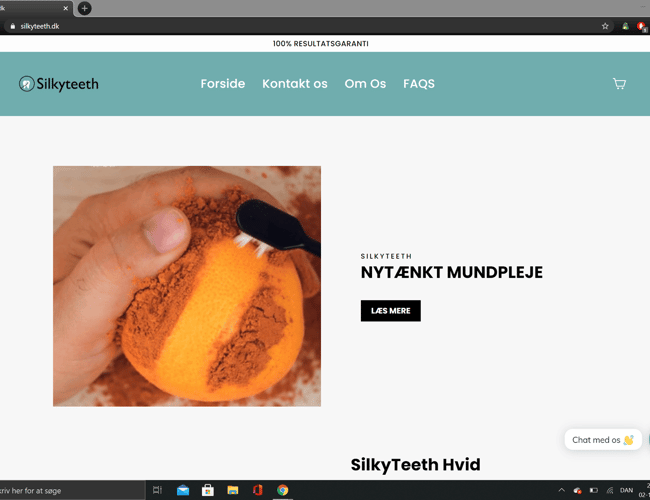 Køreklar webshop med salg af niche tandbørster