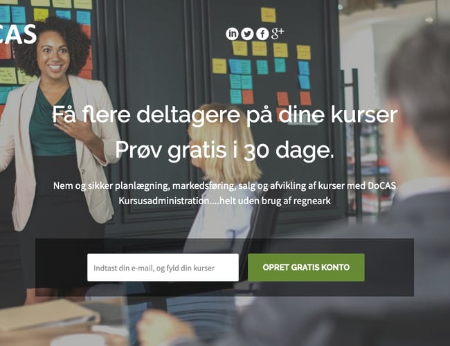 Markedsledende platform til kursusvirksomheder både B2b og privat