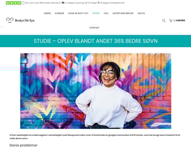 beskytditsyn.dk - Unik webshop med blå lys briller | Stort marked som er ved at boome 