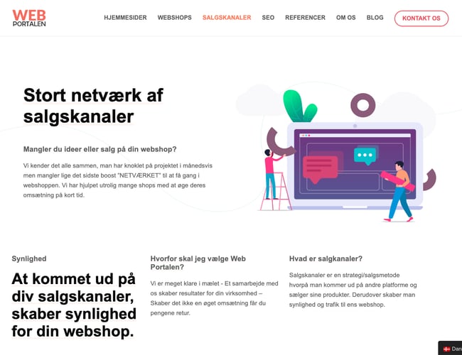 Sælger ny opstartet webbureau - www.web-portalen.dk
