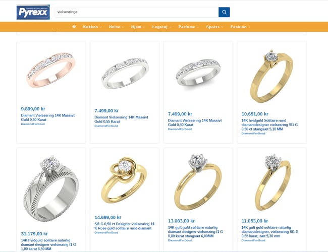 Webshop med egen mærke B2B og B2C inkl. nærketøj, mundbind, elektronis, husindretning produkter og meget mere. til salg