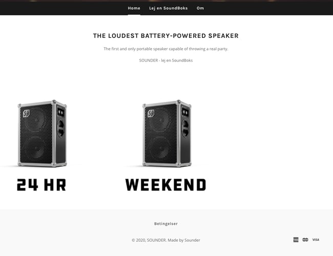 sounder.dk - Udlejning af højtalere fra Soundboks