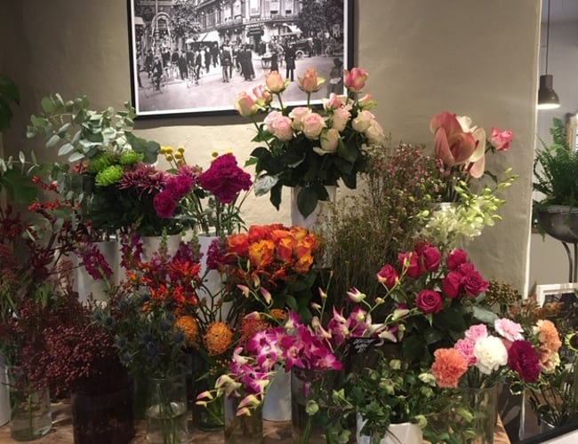 Blomsterbutik til afståelse