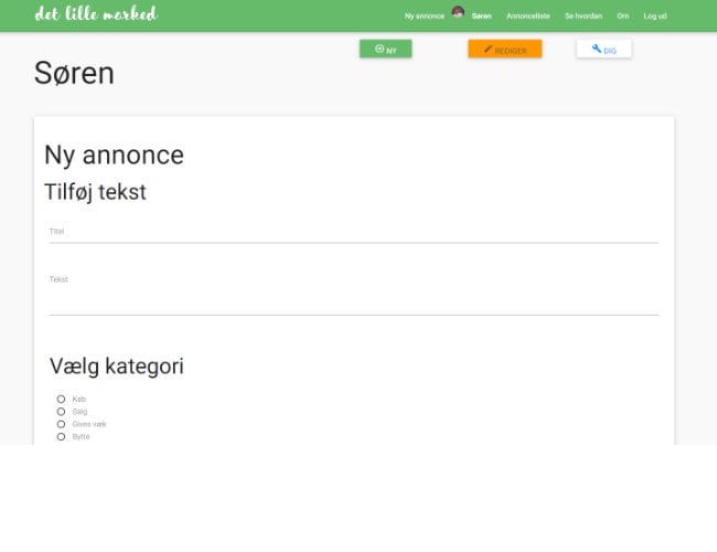 www.detlillemarked.dk - Web portal er bygget op omkring bruger-annoncer, der er gratis at oprette.