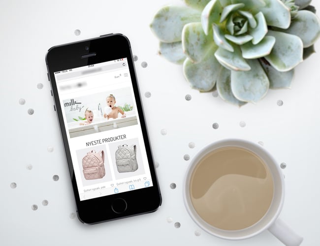 Smuk og enkel webshop med salg af børnetøj