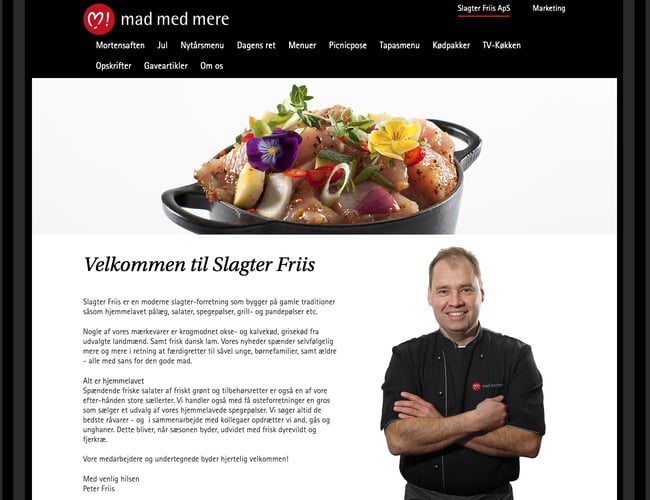 Anerkendt slagterbutik med mad-ud-af-huset i Nakskov. Omsætning i 17/18 på 3,439 mio. kr (ex. moms). God mulighed for slagter alene eller som et makkerskab ml. 2 slagtere eller slagter og kok. OBS. Ny pris. Reduceret med 300.000 kr.