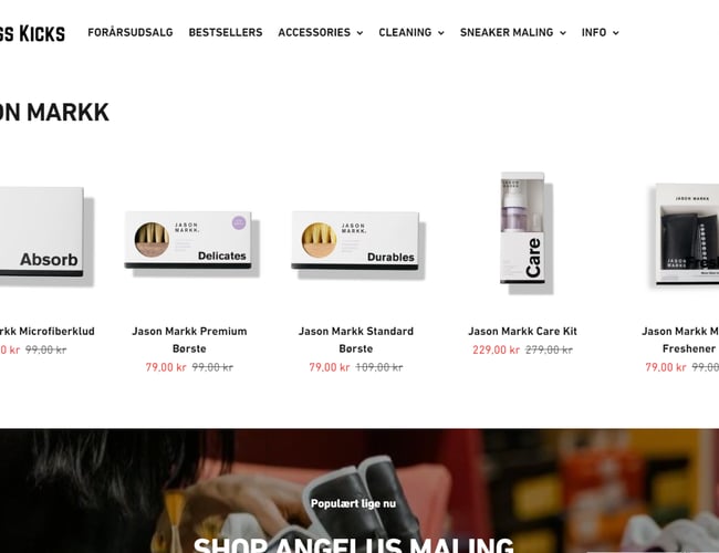 Danmarks førende webshop for sneaker-tilbehør søger ny ejer!