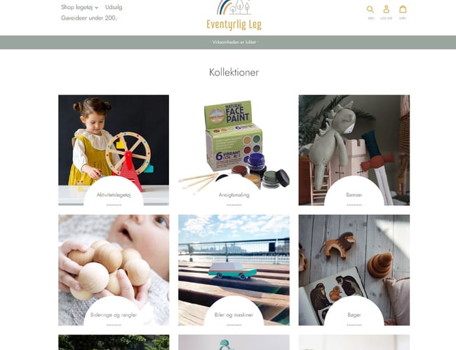 Eventyrlig Leg - Shopify webshop sælges