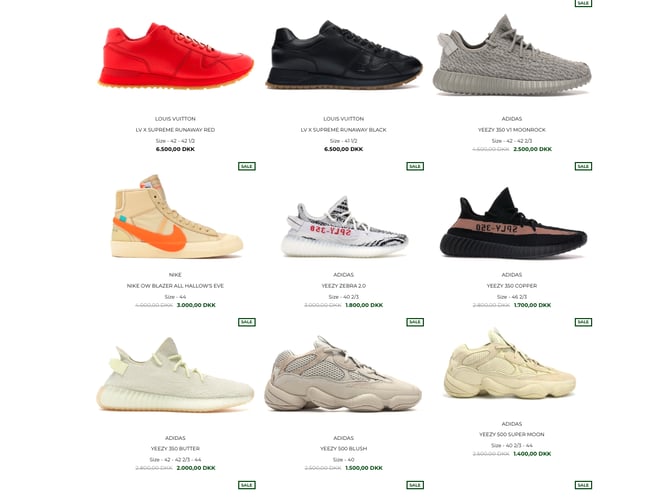 hypetrade.eu - Populær sneakershop sælges til nedsat pris