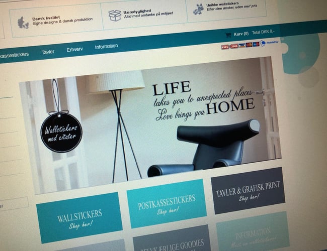 Vildmedwallstickers.dk til salg - Organisk omsætning på samlet 471.000 kr. de sidste 3 år