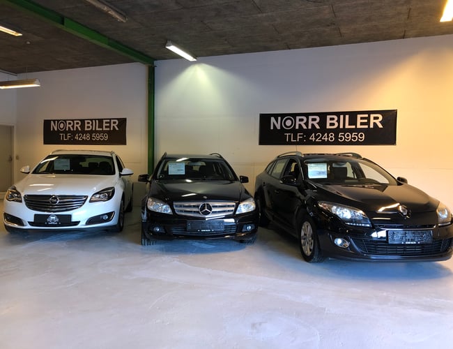 Norr Biler - Brugte biler i topklasse - Solgt 50 biler på 12 mdr - 240 kvm indendørs lokale