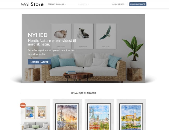 WallStore - Dansk plakatwebshop med stort potentiale
