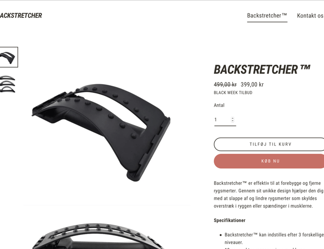 Hurtig voksende one product webshop - Omsætning på over 1.000.000 de første  3 måneder