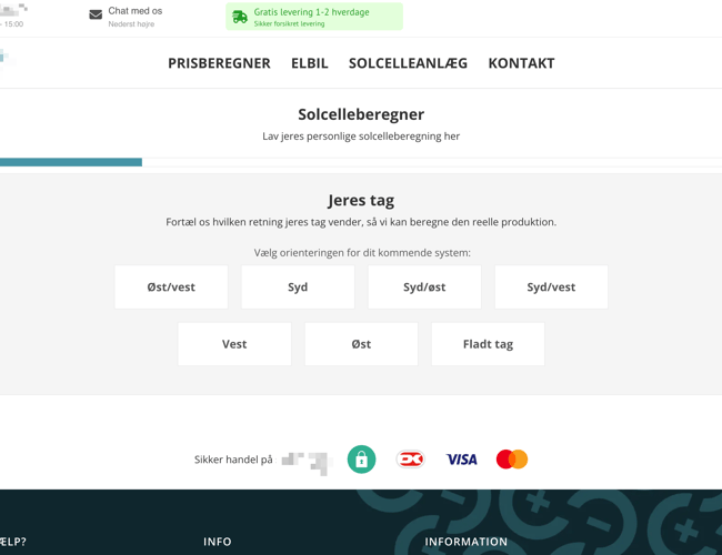 Solcelle webshop med fuld drift – klar til overtagelse (værdilager ~ 500.000 kr)