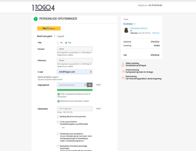 Færdig køreklar webshop klar til din succes / 1togo4