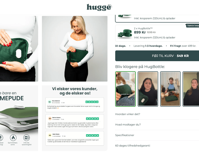 Webshop med 263 ordrer de første 5 måneder til salg