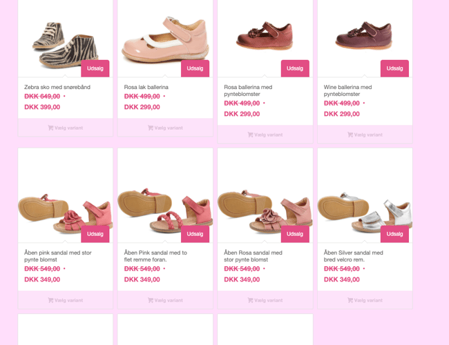 Flot online forretning lillefod.com salg af kvalitets børnesko sælges