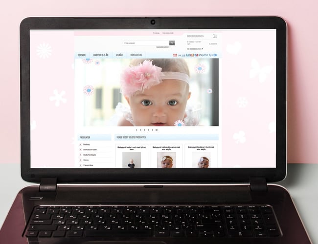 Webshop med salg af accessories til baby/børn - Organisk omsætning på 40.000 kr.
