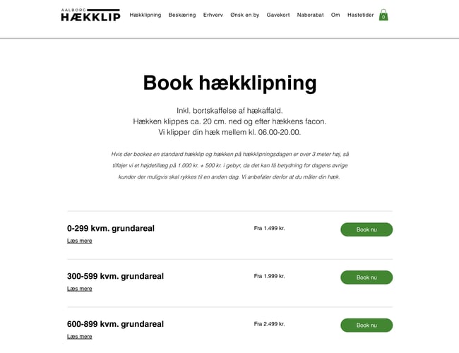 Skalerbart hækklipningsbrand sælges som aktivoverdragelse