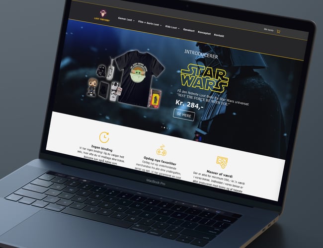 Abonnementsbaseret gaming & film merchandise webshop - First Mover i Danmark