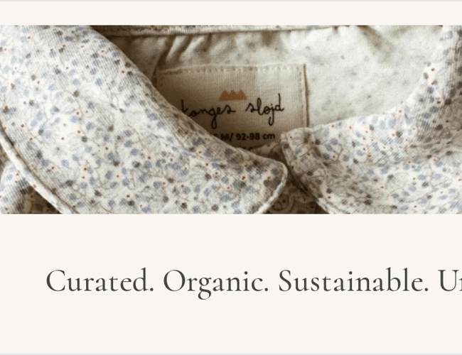 Økologisk baby & børne webshop med stor potentiale