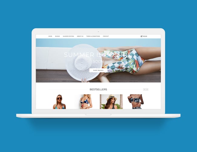 Fuldautomatisk køreklar international bikini webshop