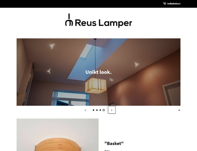 Design- og produktionsvirksomhed af lamper med egenproduktion i Danmark