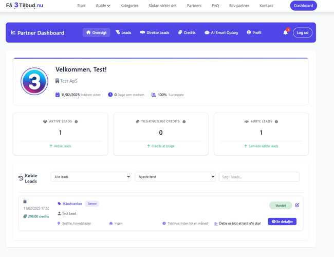 Få3Tilbud.nu – AI-drevet Leadgenereringsplatform (100% automatiseret)