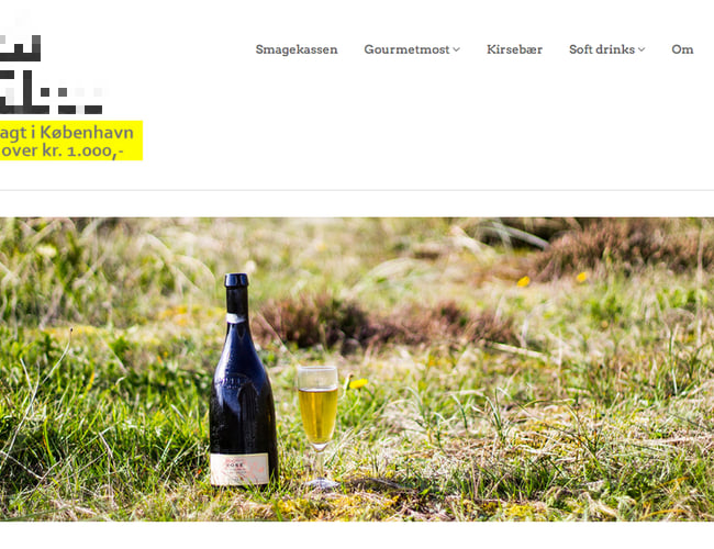 Køreklar webshop med drikkevarer (inkl. varelager)