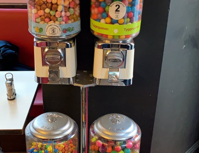 Slikautomat forretning med passiv indtjening - Resultat: 151.000 kr. 2018