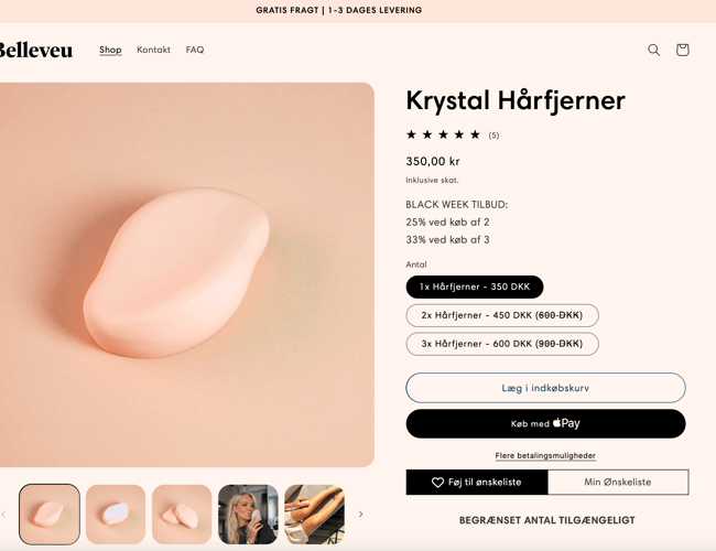 Innovativ Hårfjerner: Omsat for +0,5mDKK på kort tid