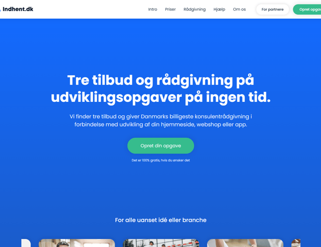 Konsulent- og tilbudsportal med stort potentiale