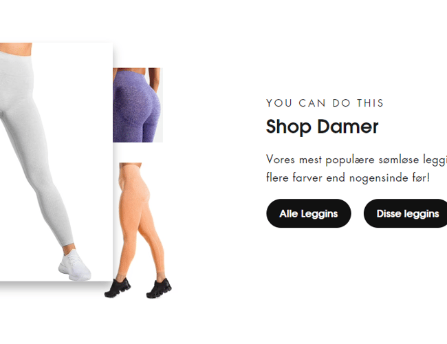 Salgsklar dropshipping fitness webshop med 2-5 dages levering, 200+ produkter