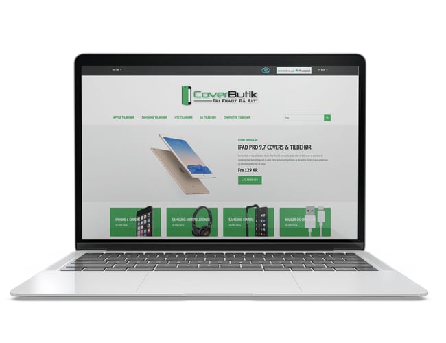 Coverbutik.dk til salg specialister i tilbehør til smartphones og tablets - Oms i 2018 (442.000kr)