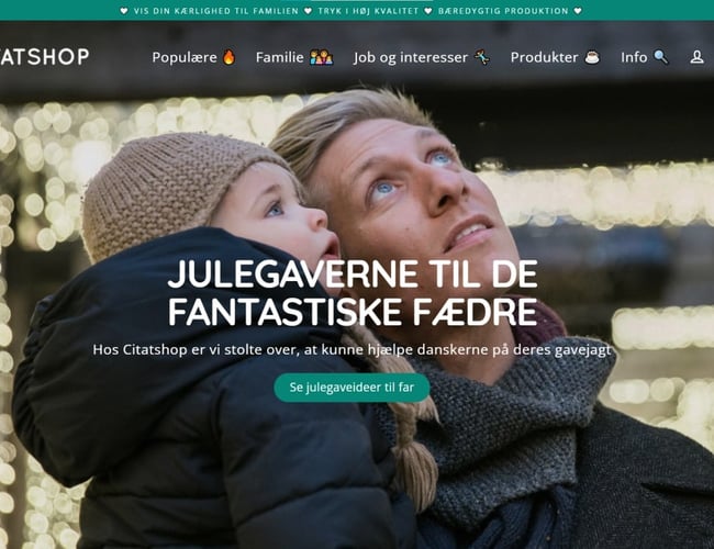 Webshop med personlige gaver til hele familien - Omsætning på 289.296,65 kr. i 2021