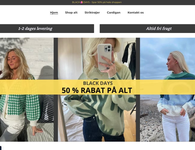 Knitti.dk / Aktiv modetøjsforretning med varelager (20.000 kr.) / Stort potentiale